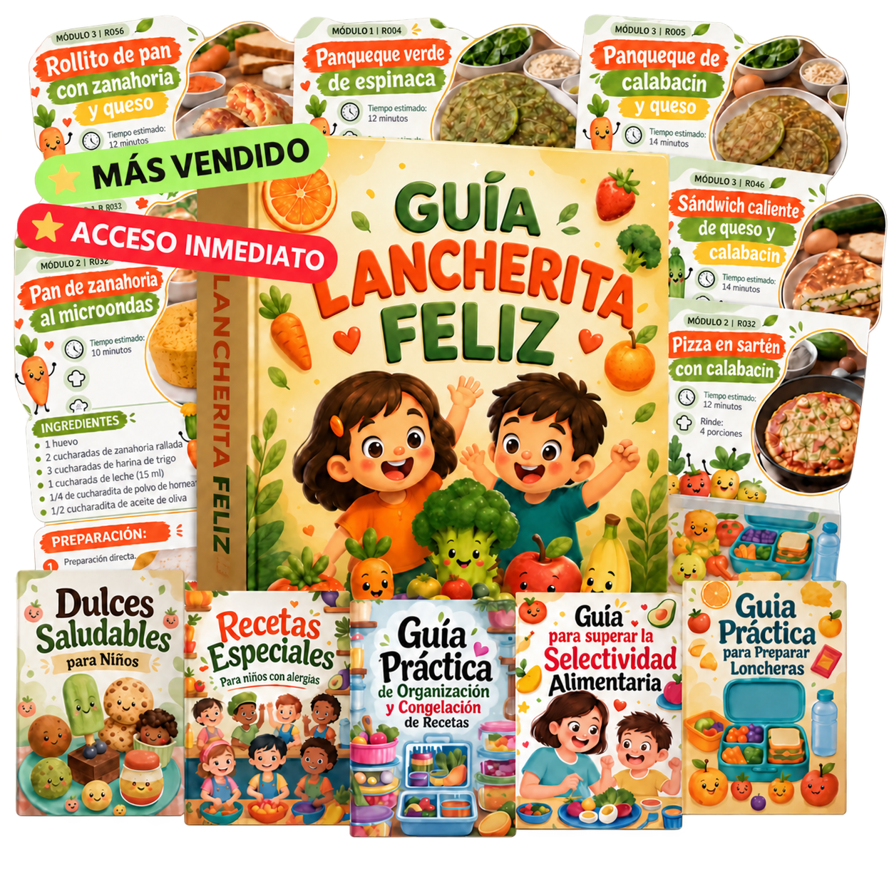 Plan completo de la Guía Merienda Feliz con los bonos